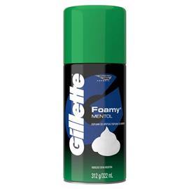 GILLETE ESPUMA DE AFEITAR FOAMY MENTOL 312G