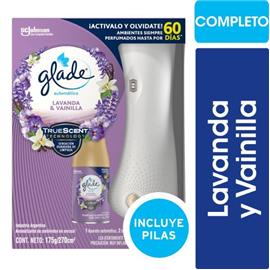 Aparato Glade automatico + Repuesto Lavanda y Vainilla