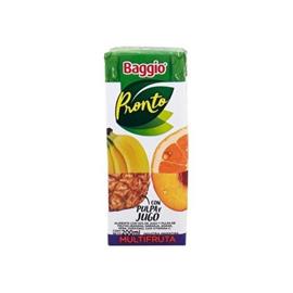 JUGO BAGGIO MULTIFRUTA 200CC X 18U